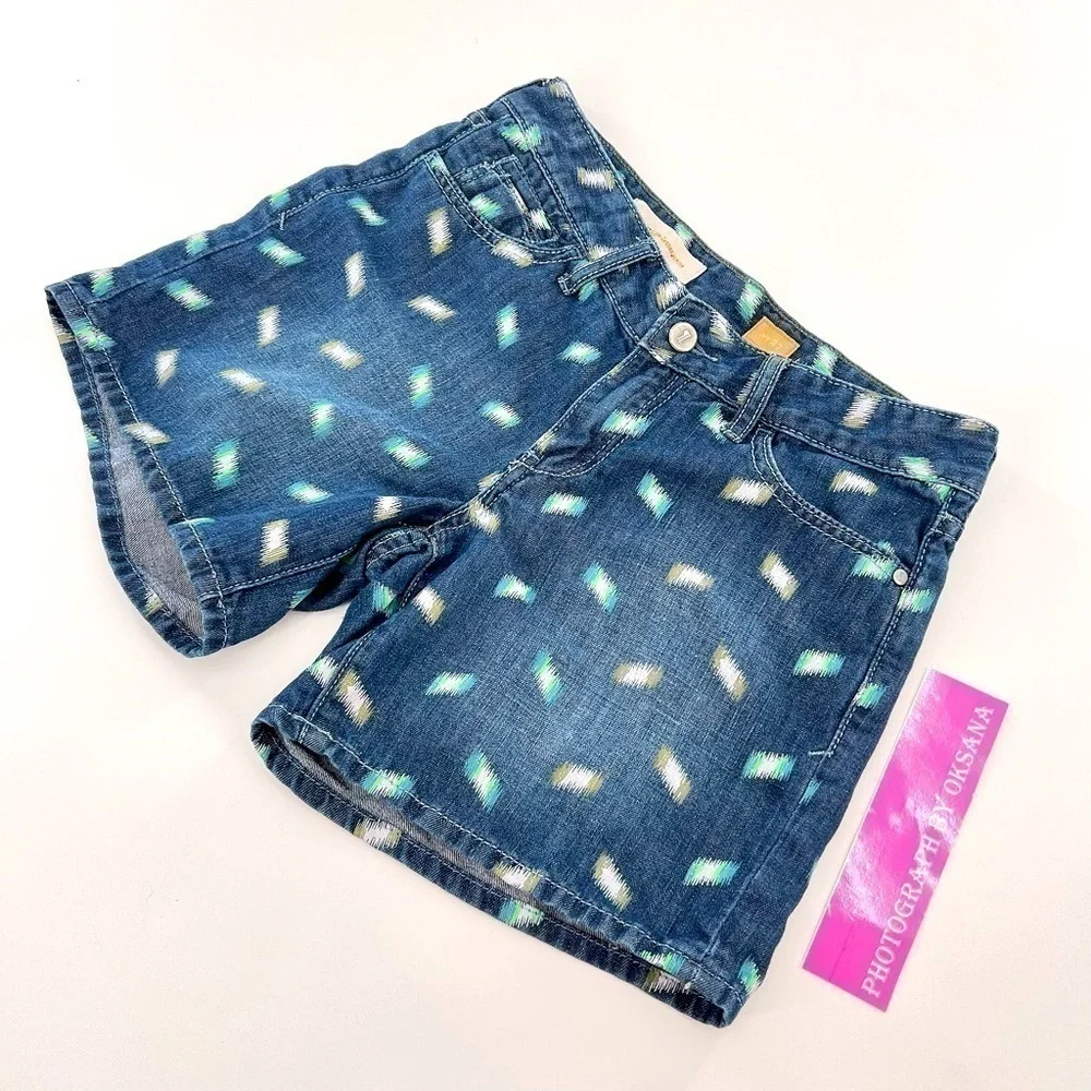 ANTHROPOLOGIE Pilcro Stet Ikat Print Denim Shorts Size 27 - Picture 5 of 12
